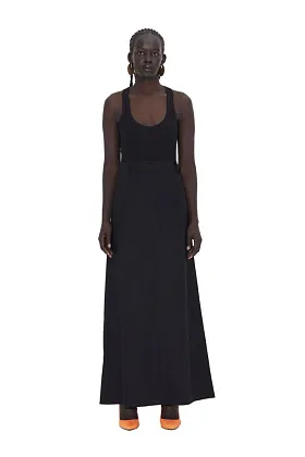 Юбка Зауженная Лен Черный (M)