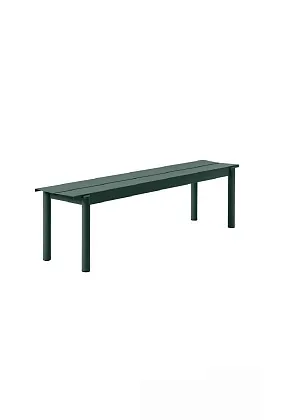 Скамья Linear Steel Bench Dark Green