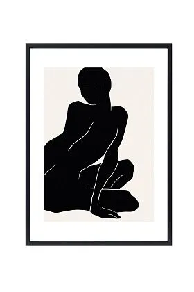 Арт-принт в багете Муза тёмная I 40х50