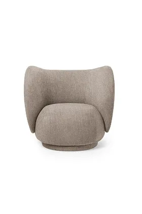 Кресло Rico Lounge Chair Boucle Sand