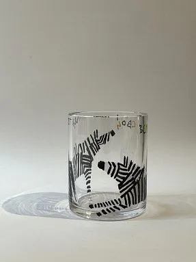 Стакан хрустальный из серии Зебры - 1, авторская работа