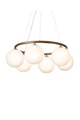 Светильник потолочный Miira 6 Circular Dark Bronze Opal