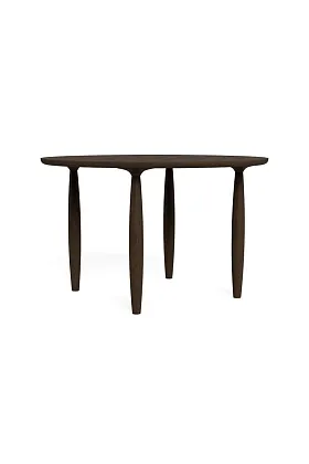 Стол Oku Round Dining Table Dark Smocked Oak Ø120