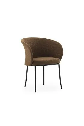 Стул Knit Armchair Black Steel Brandy