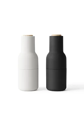 Набор измельчителей для соли и перца Bottle Grinder Carbon\Ash Beech Lid 2 шт
