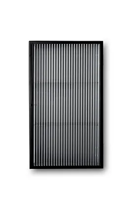 Шкаф Haze настенный Wall Cabinet Reeded Glass Black