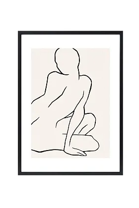 Арт-принт в багете Муза светлая I 40х50