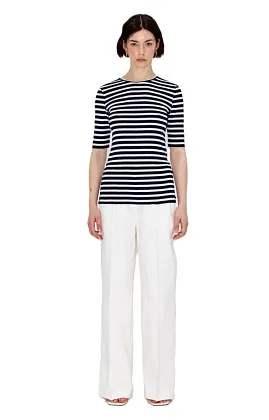 Футболка в полоску, Синий/Белый, M