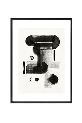 Арт-принт в багете Монохром-Траектория 60х80
