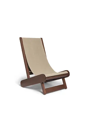 Кресло Hemi Lounge Chair Dark Stained Natural