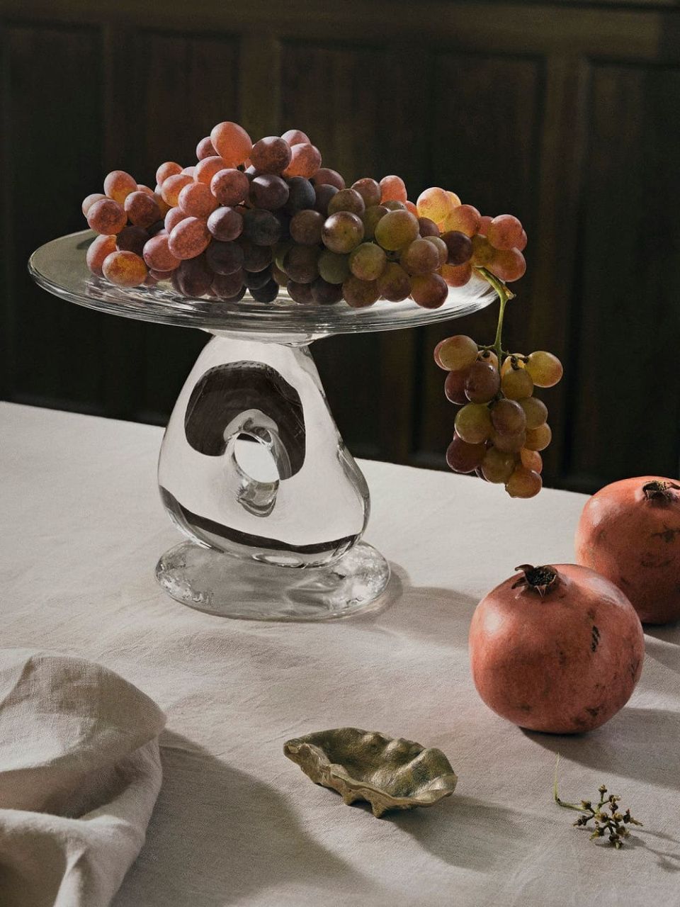 Ваза для фруктов и десертов Damo Glass Centrepiece Clear