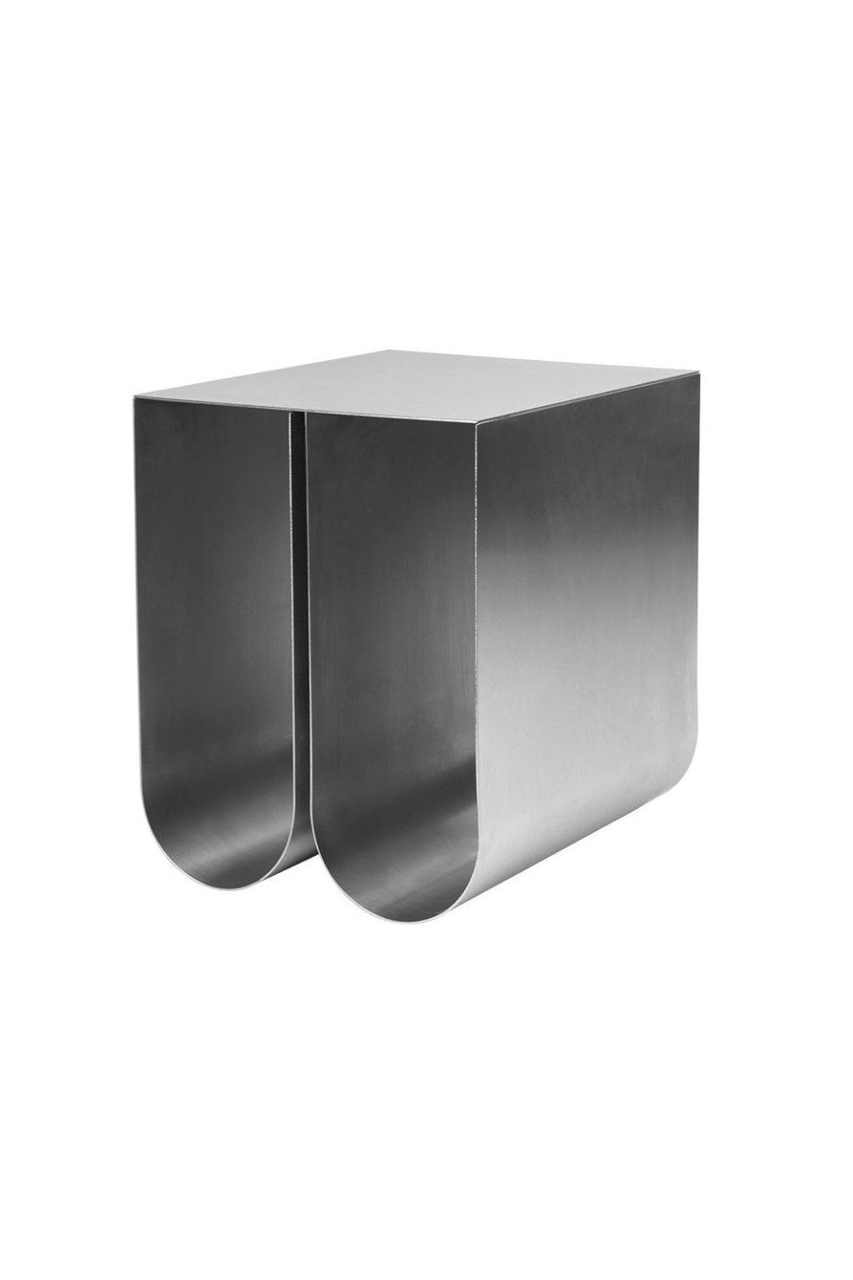 Столик Curved Side Table Stainless Steel