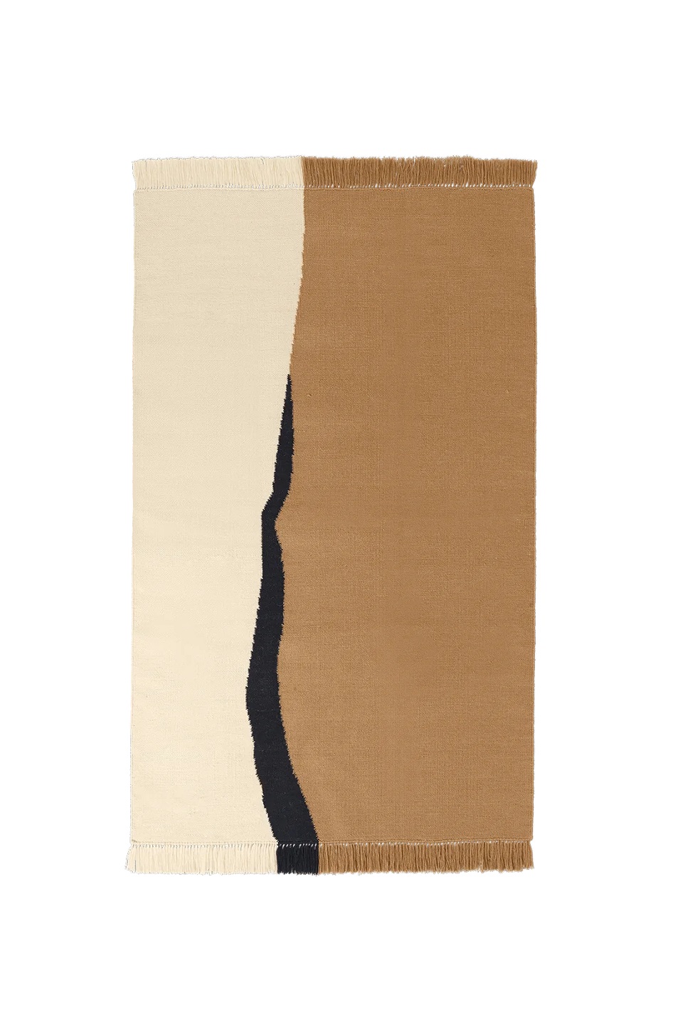 Ковер Soil Kelim Rug Dark Sand Off-White 140x200