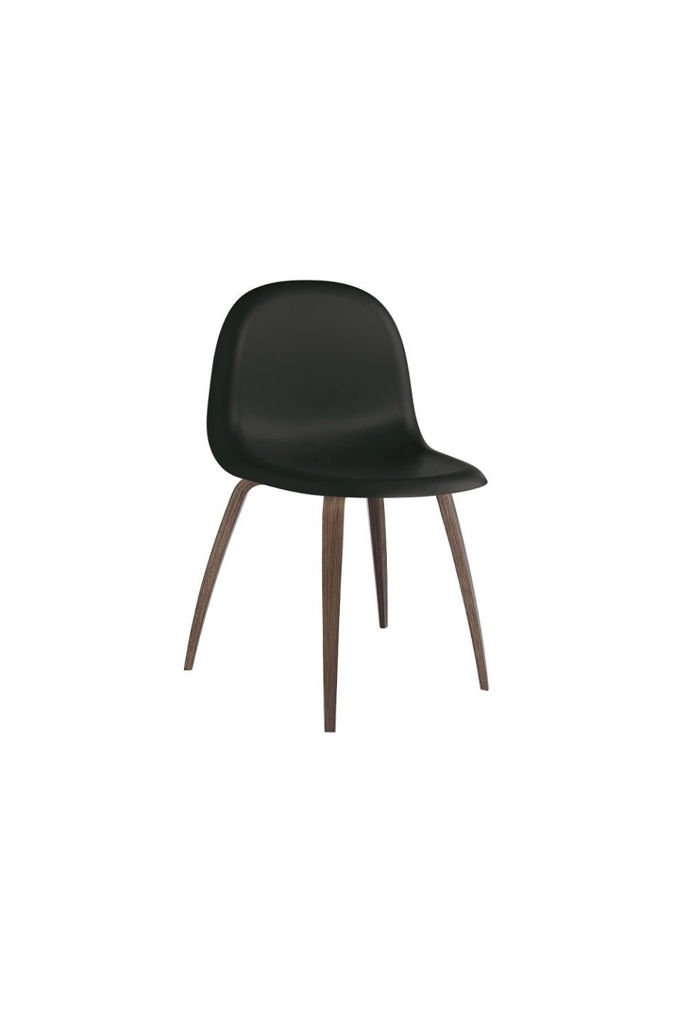 Стул 3D Chair Front Upholstered, Wood Base, Wood Shell