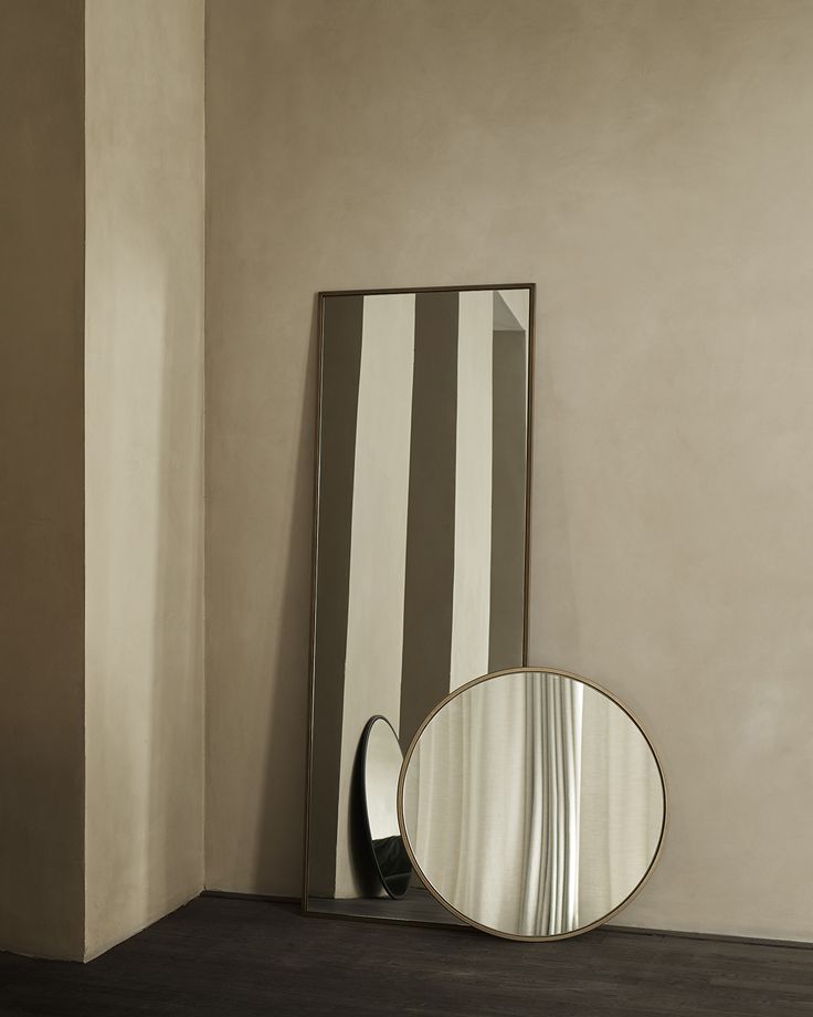 Зеркало напольное Mirror Metal Honey Gold h170