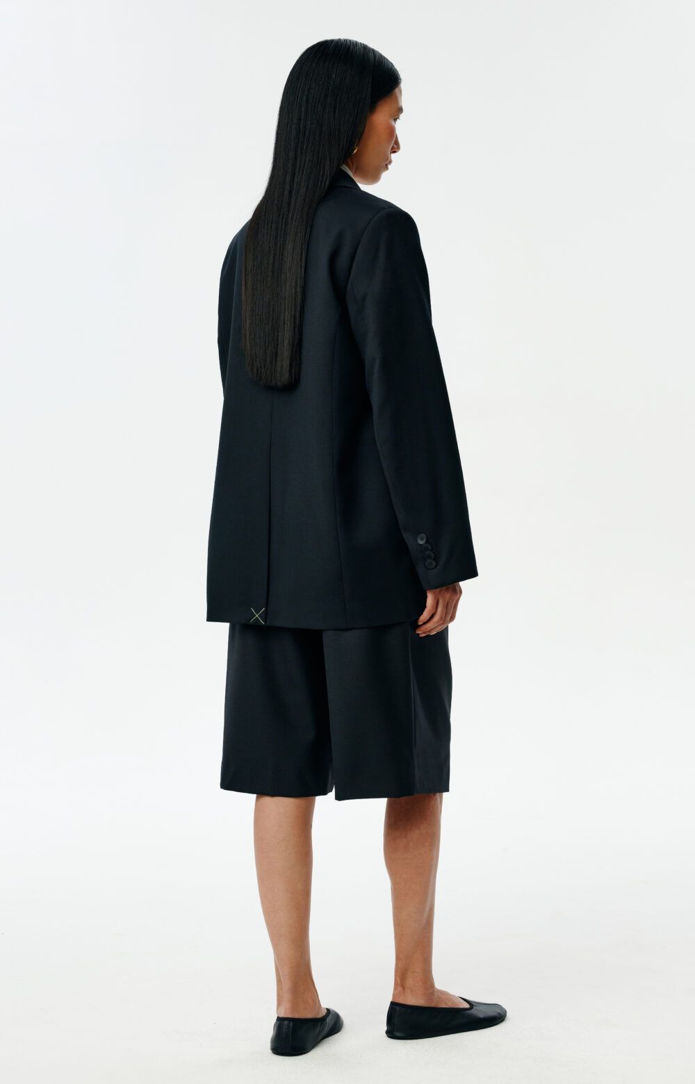 Блейзер прямой базовый черный S