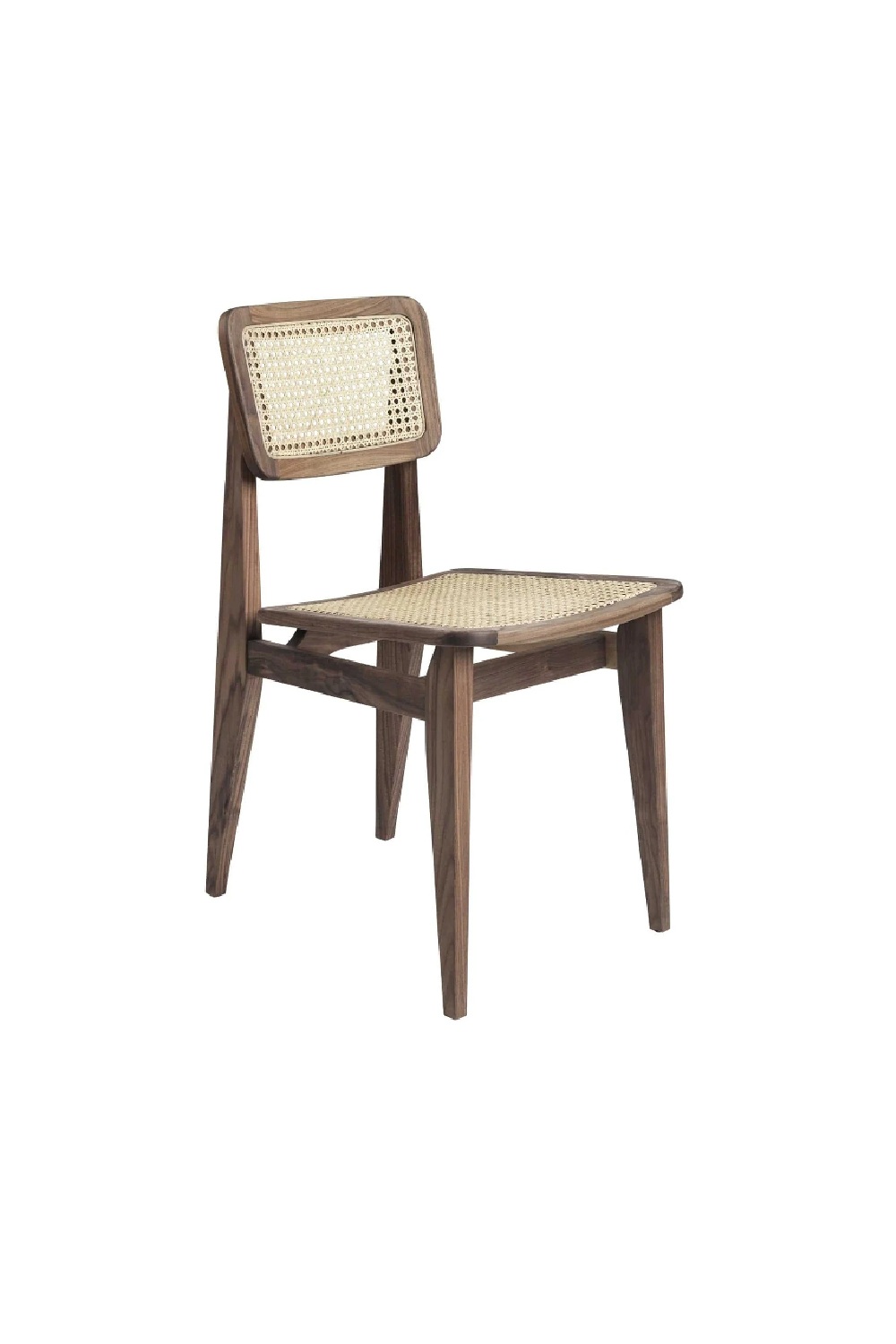 Стул C-Chair Dining Chair American Walnut French Cane