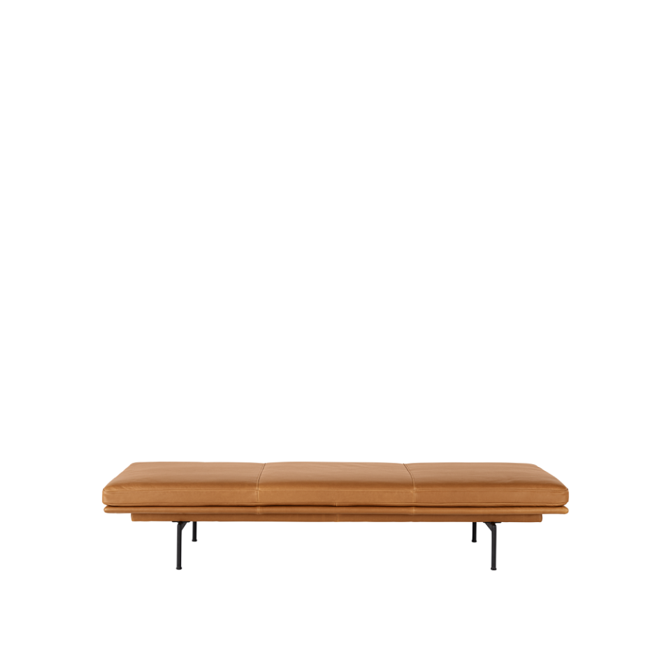 Кушетка Outline Daybed Refine Leather Cognac