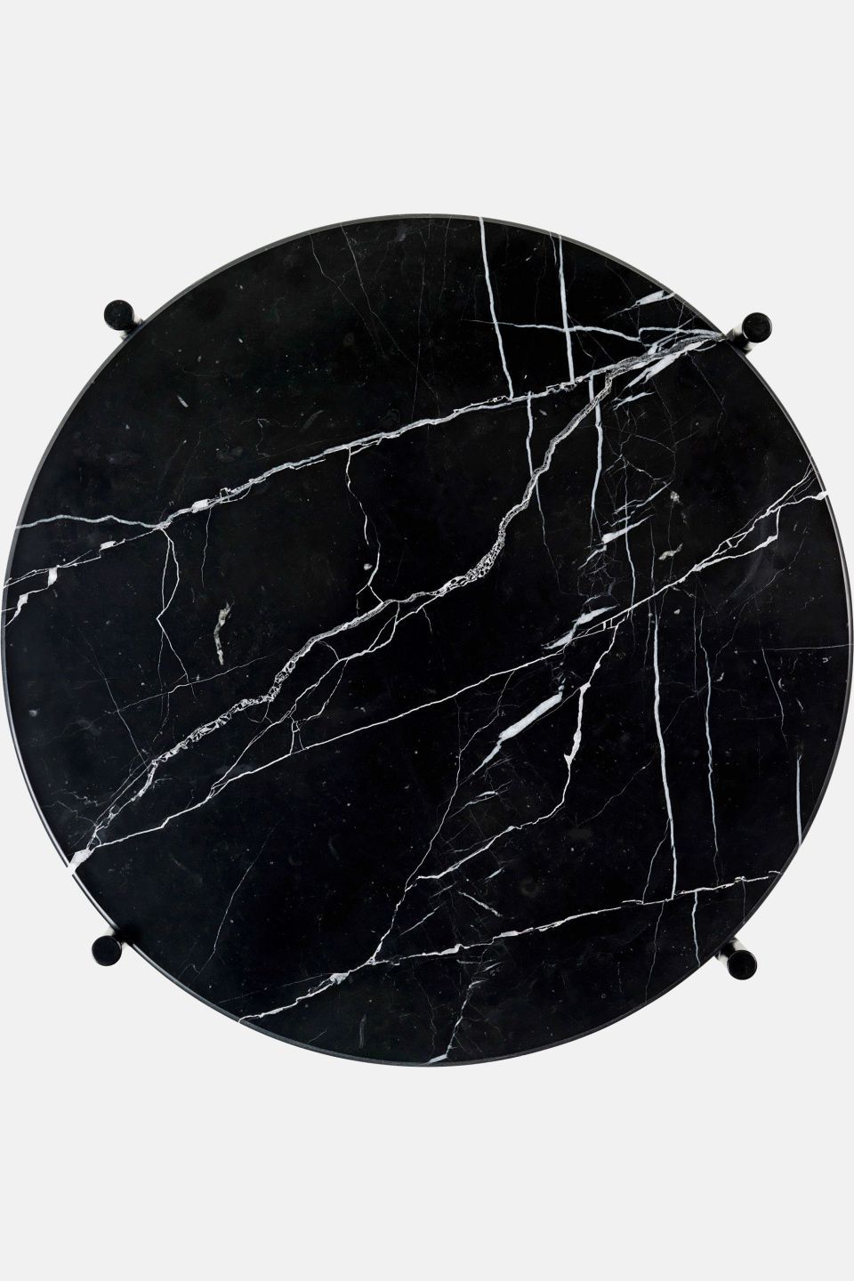 Столик TS Side Table Round Black Marquina Marble Black Ø40