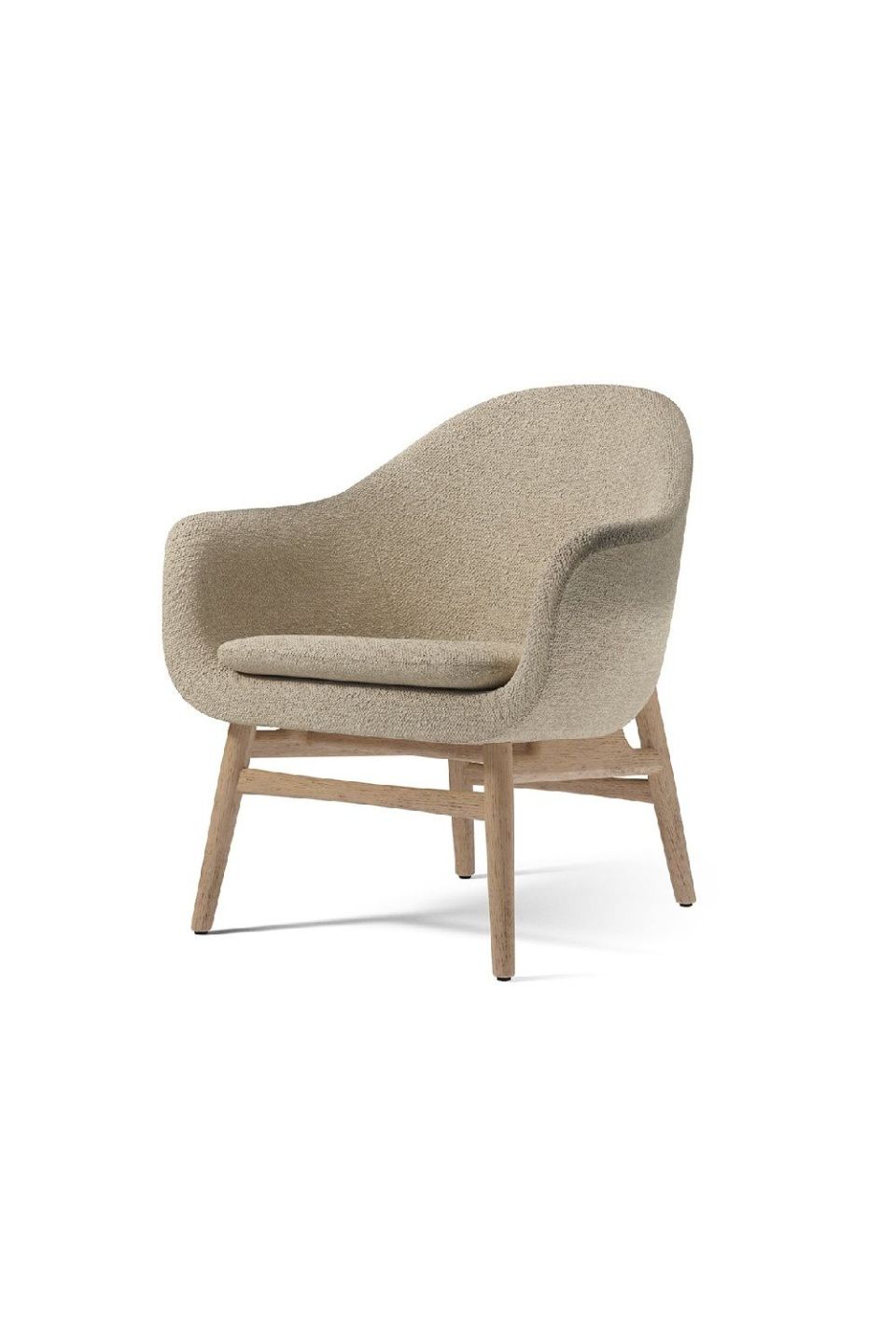 Кресло Harbour Lounge Chair Oak Boucle 02