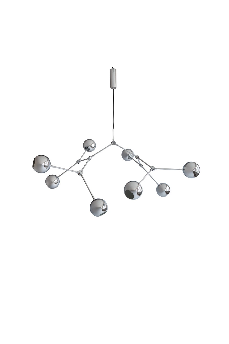 Светильник потолочный Drop Chandelier Globe Mini Chrome