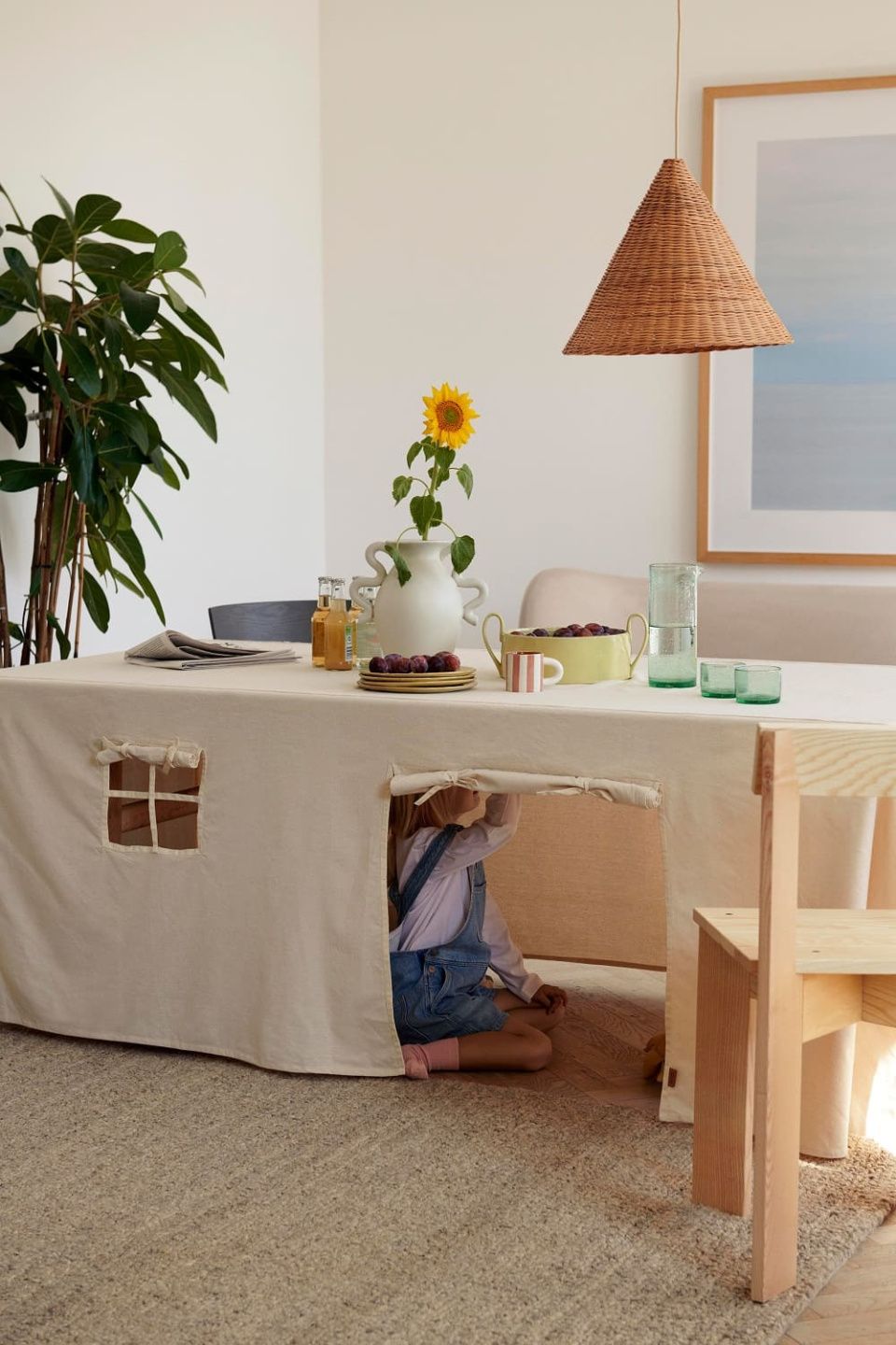 Домик детский Settle Table Cloth House Off-White