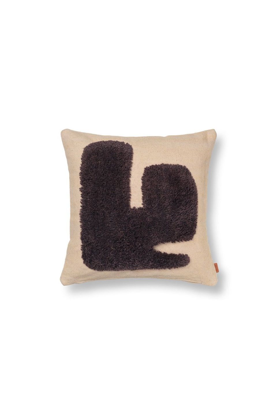 Подушка Lay Cushion Sand/Dark Brown