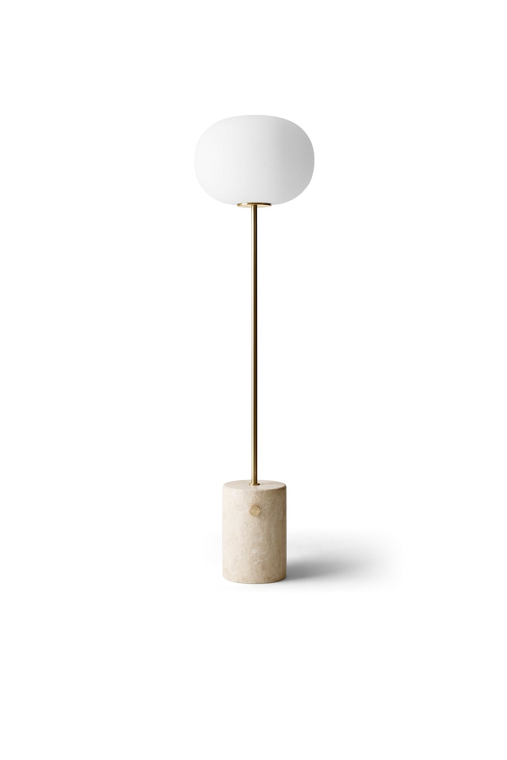 Торшер JWDA Floor Lamp Travertine Brushed Brass