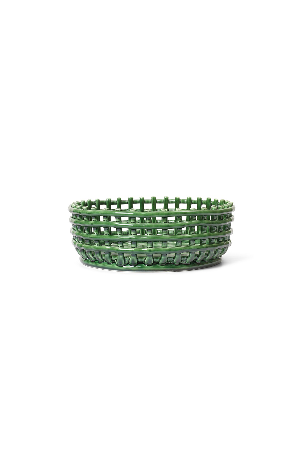 Корзина керамическая Ceramic Centrepiece Emerald Green