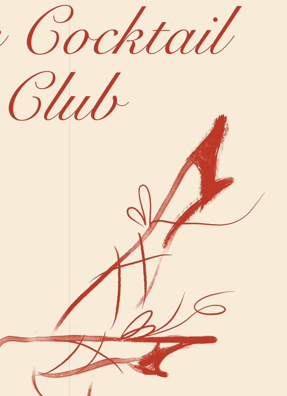 Арт-принт в раме "The Cocktail club" 50х70 см