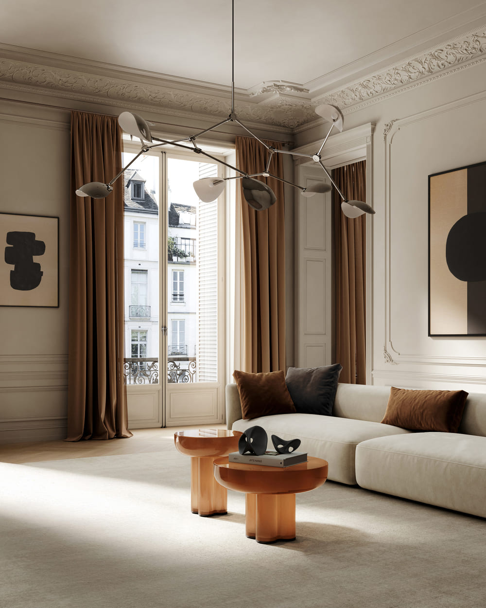 Столик кофейный Crown Low Caramel