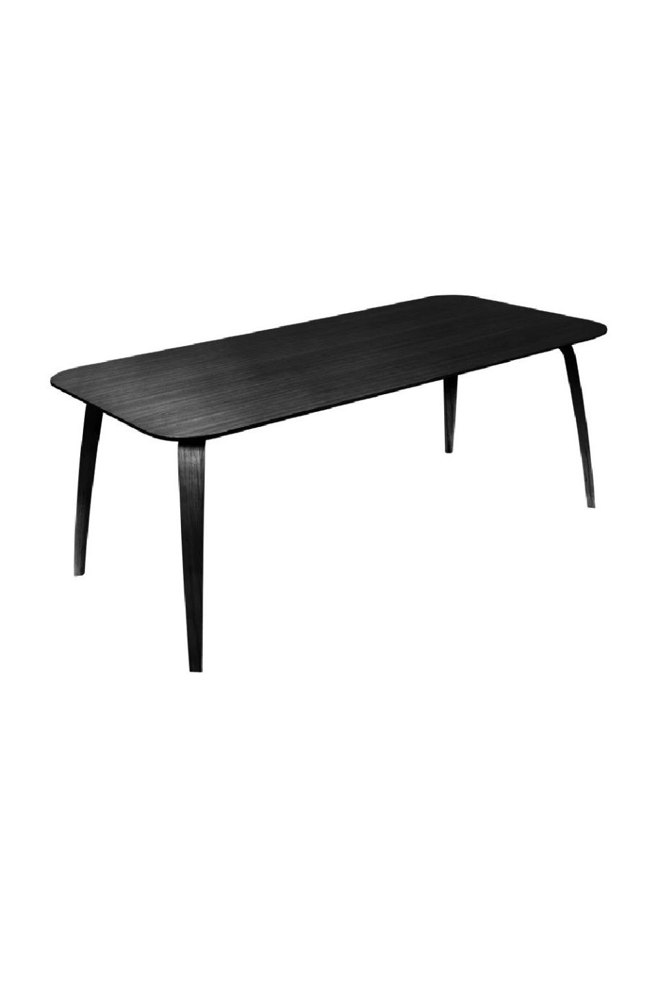 Стол Gubi Dining Table Rectangular Black Ash 100 x 200