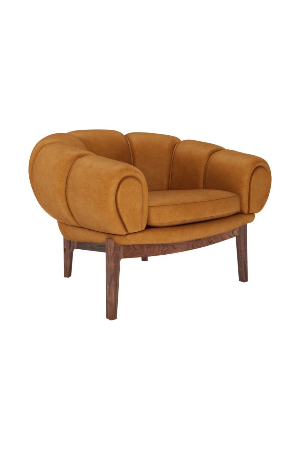 Кресло Croissant Lounge Chair Leather