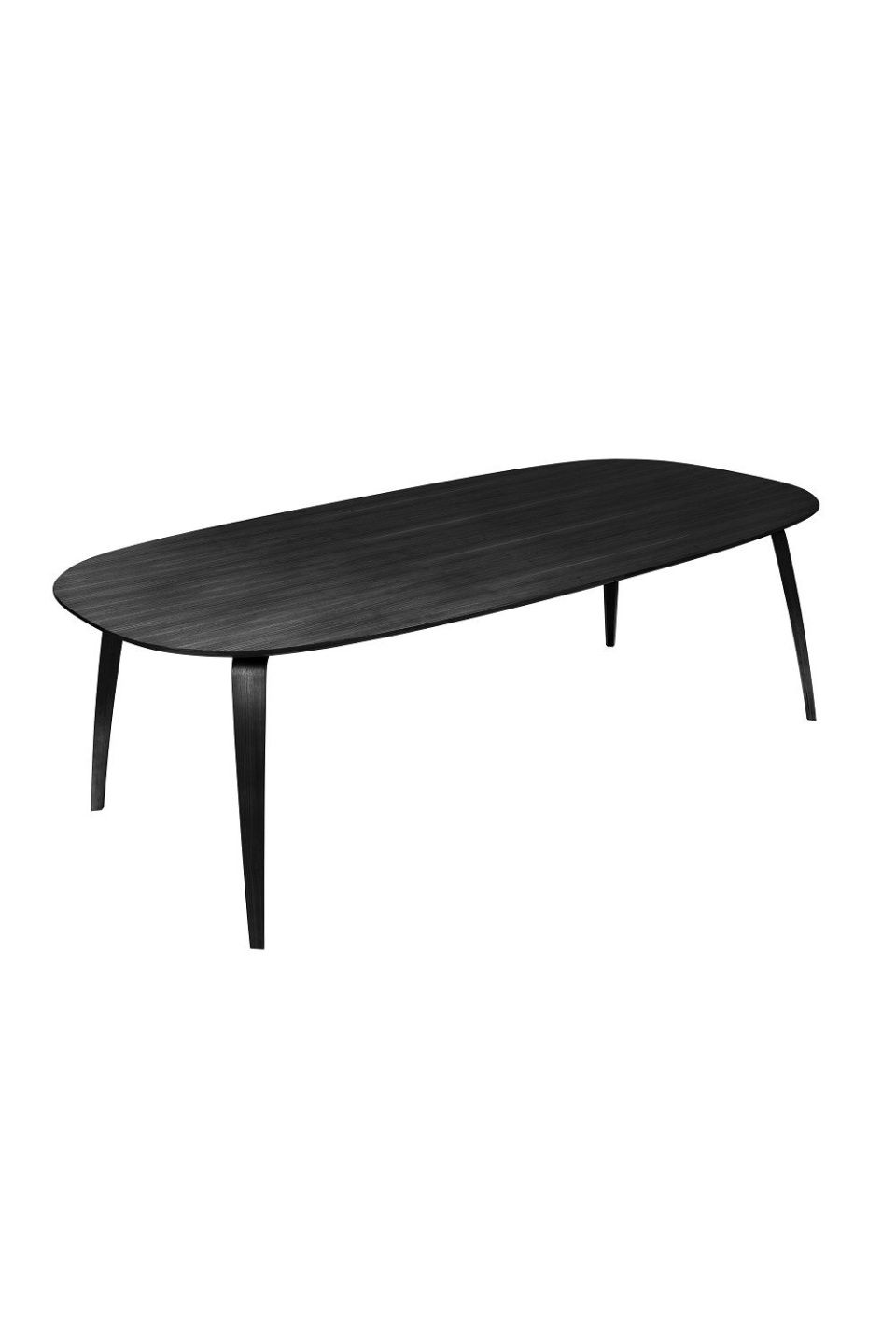 Стол Elliptical Dining Table Black 120 x 230