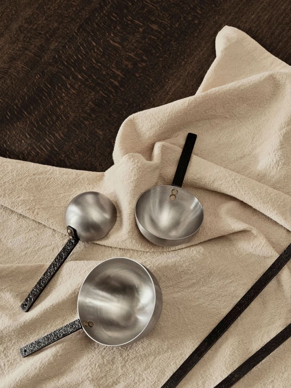 Сет мерных ложек Obra Measuring Spoons Set of 3 Stainless Steel