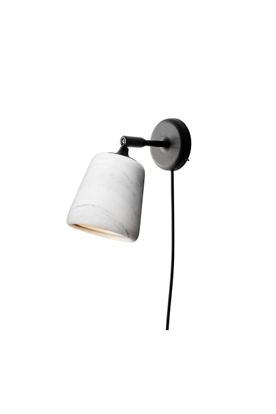 Бра Material Wall Lamp Black White Marble