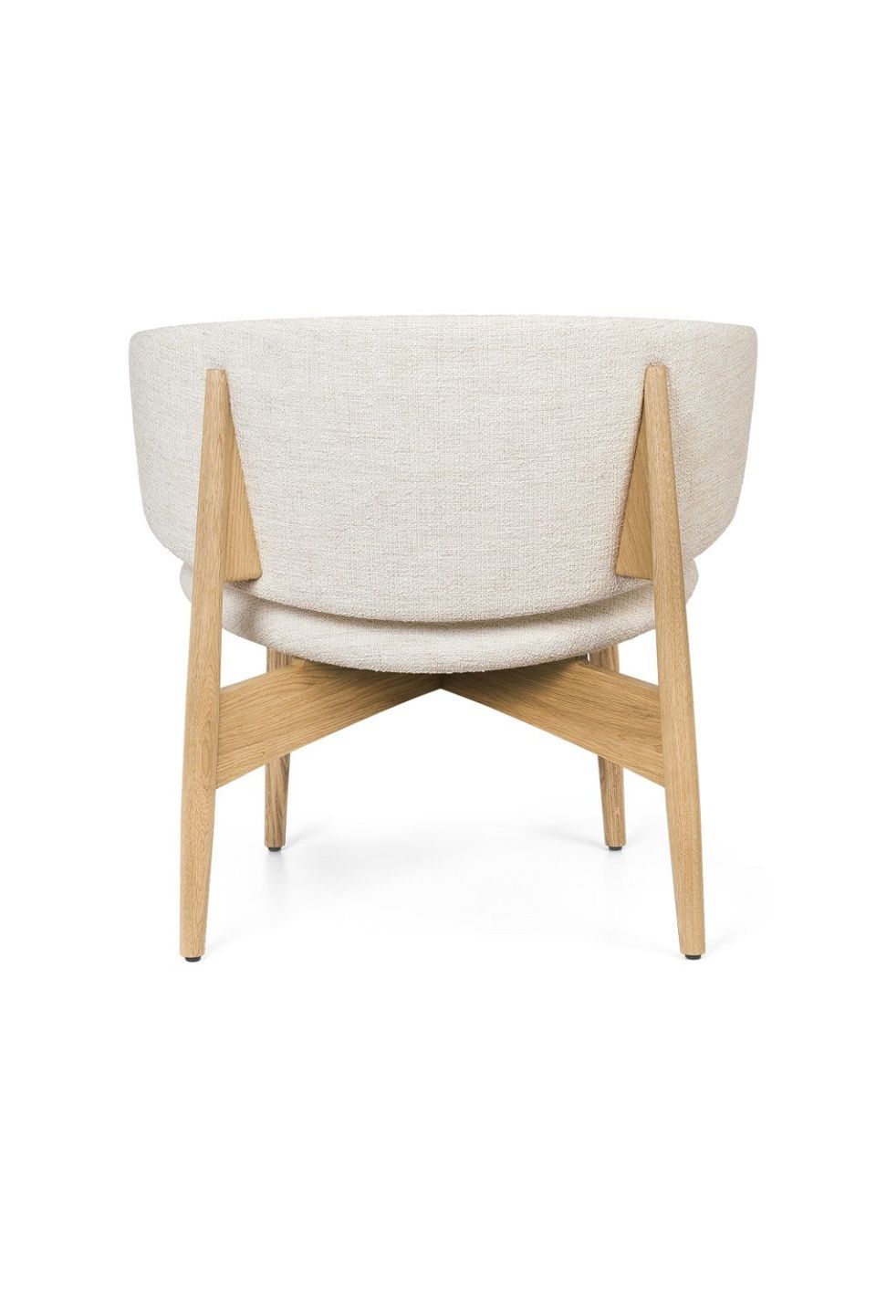 Кресло Herman Lounge Chair Wood Boucle