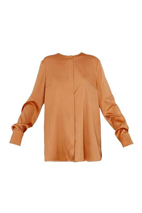 Рубашка шелковая peach