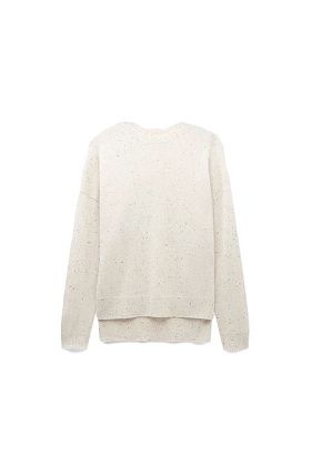 Джемпер из 100% кашемира M Молочный