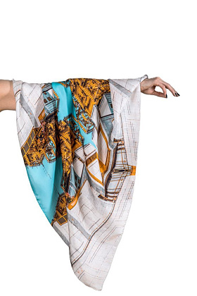 Платок шелковый Osmetry Soviet 2 | Osmetry