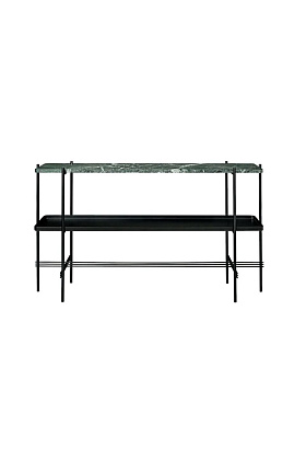 Консоль TS Console 2 Rack with Tray Green Guatemala Marble / Black