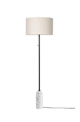 Торшер Gravity Floor Lamp White Marble Canvas