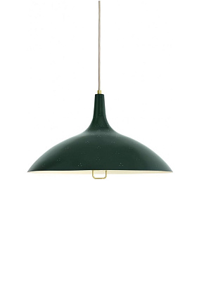 Светильник потолочный 1965 Pendant Bistro Green Semi Matt Brass Ø46