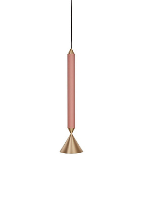 Светильник Apollo 39 Coral Pink Brass