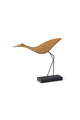 Декоративная птица Beak Bird Low Heron Oiled Oak