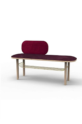 Скамья Eustache Entrance Bench Bordeaux