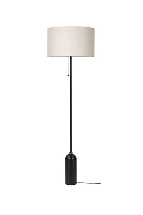 Торшер Gravity Floor Lamp Black Marble Canvas