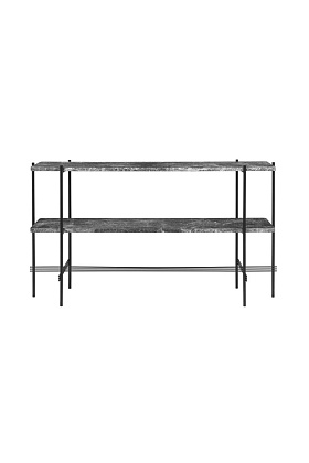 Консоль TS Console 2 Racks Grey Emperador Marble Black