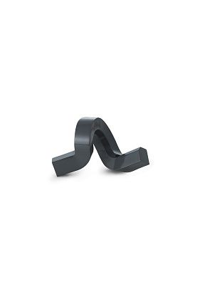 Подсвечник Crooked Candlestick One Grey