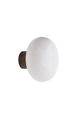 Бра Karl-Johan Wall Lamp Smoked Oak White Opal Glass